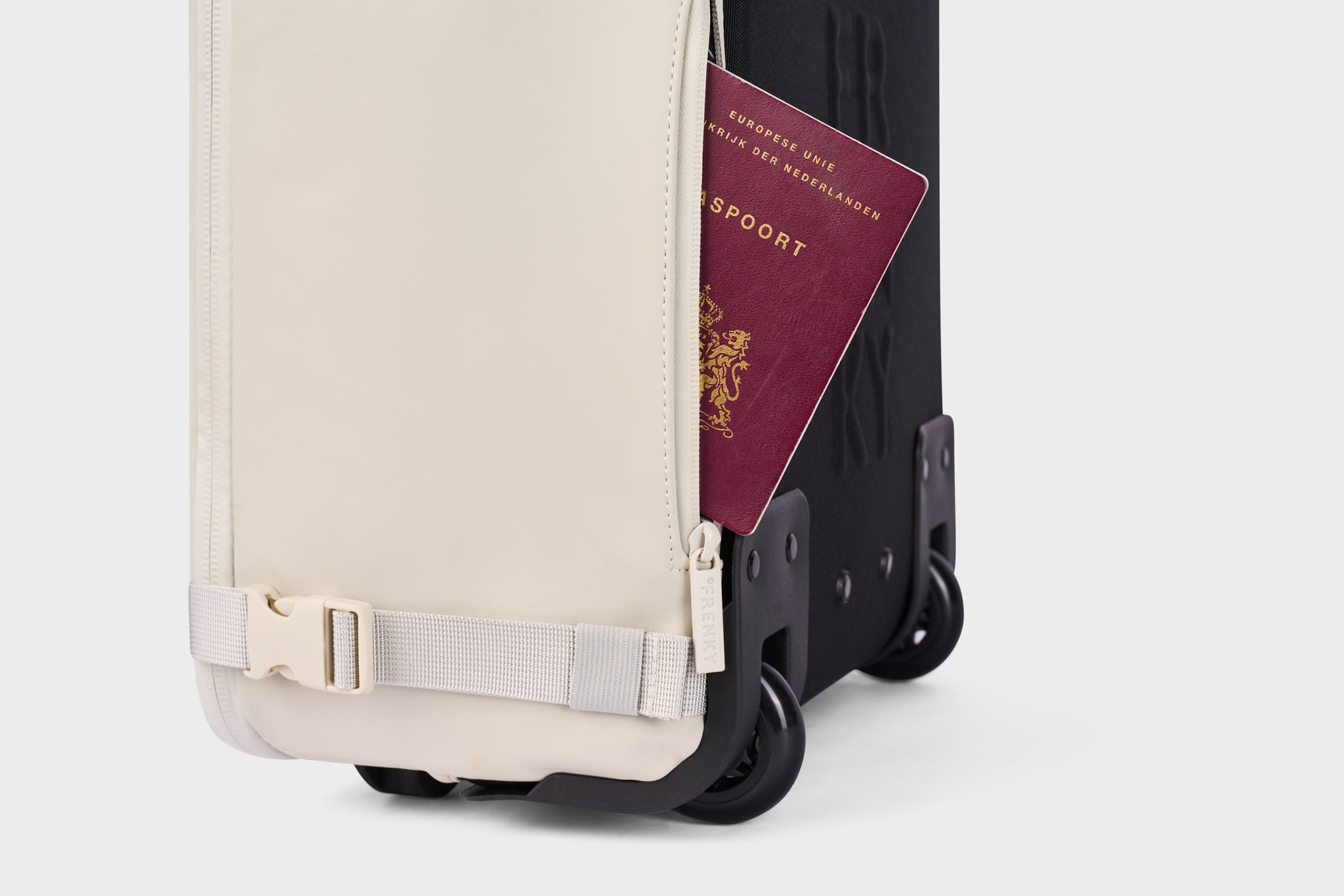 FRENKY Underseat Trolley Stone Grey | Free Carry-On 40×30×20 cm (Wheels Included)